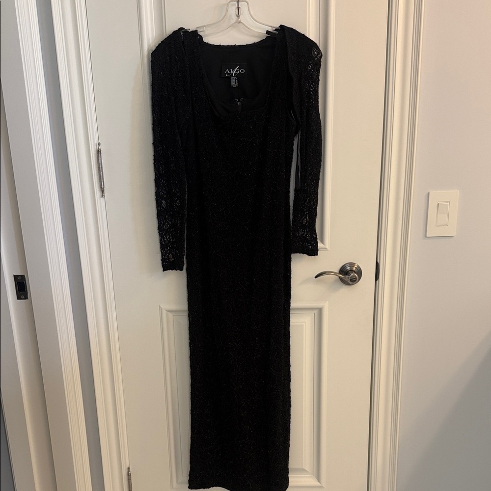 Jag Jeans Black Long Sleeve Lace Dress
